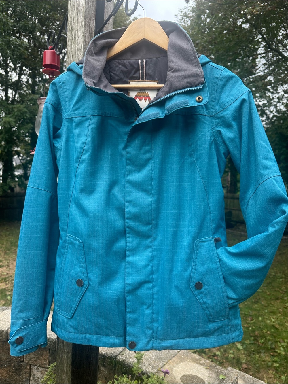 Women’s Burton Teal Hooded Ski Jacket New, never been worn